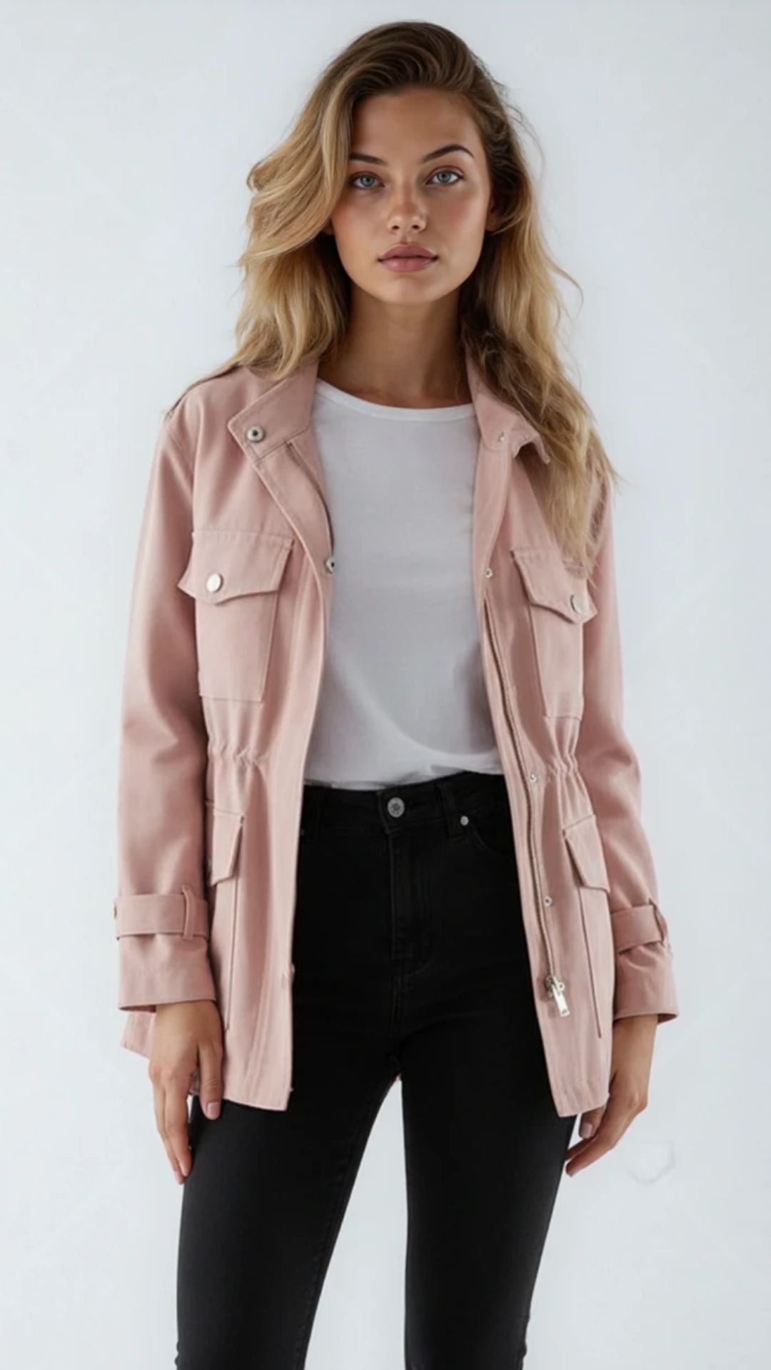Chloe | Women’s Classic Blend Belted Trench Coat