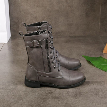 Nora | Women’s Round Toe Zipper Boots