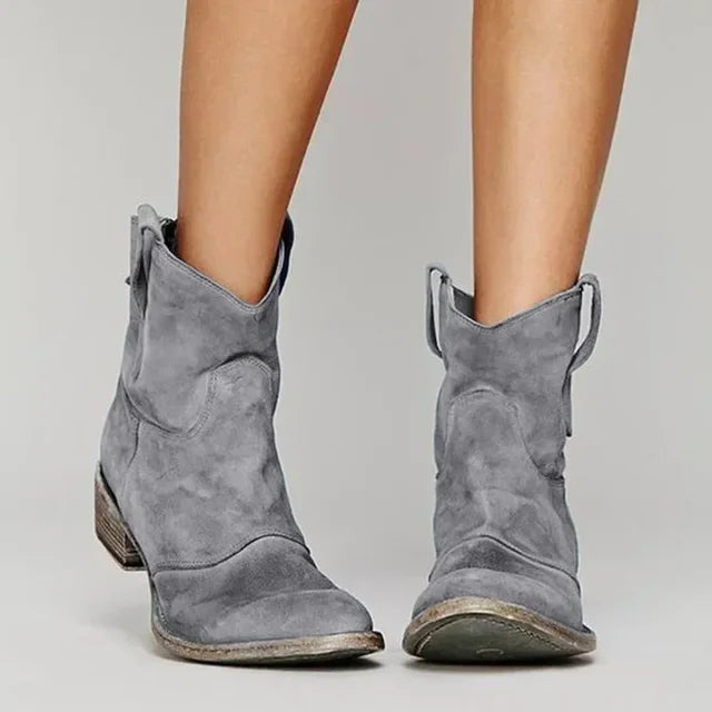 Sienna | Women’s Leather Vintage Cowboy Ankle Boots